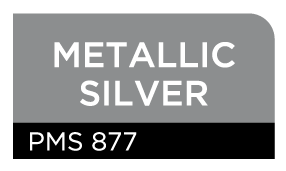 Metallic Silver (pms #877)