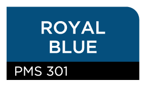 Royal  Blue (pms #301)
